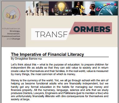 The Imperative of Financial Literacy