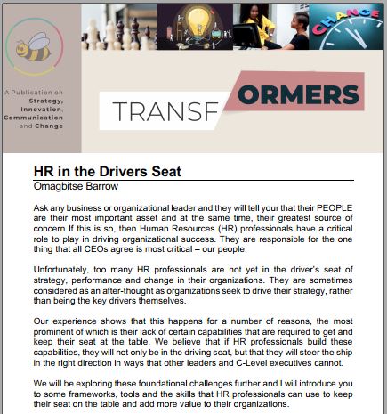 HR in the Drivers Seat
