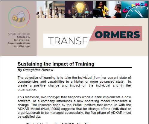 Sustaining the Impact of Training