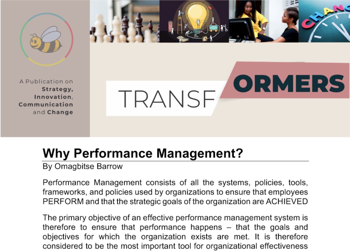 Why Performance Management