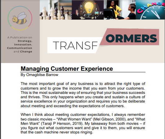 Managing Customer Experience